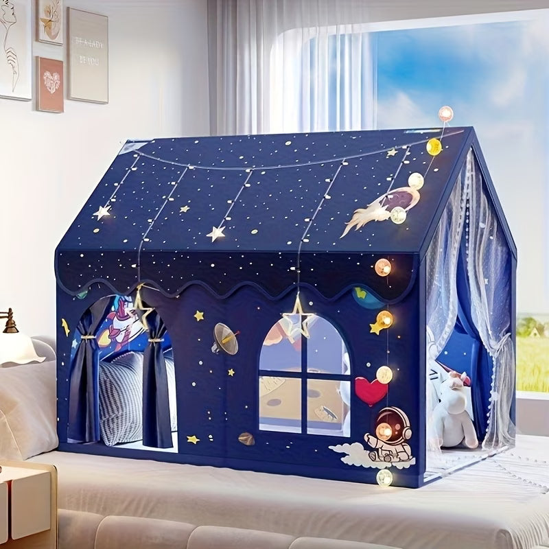 Kids' Mushroom House Play Tent - Large Extended Version with Two Doors & Window for Indoor & Outdoor Play