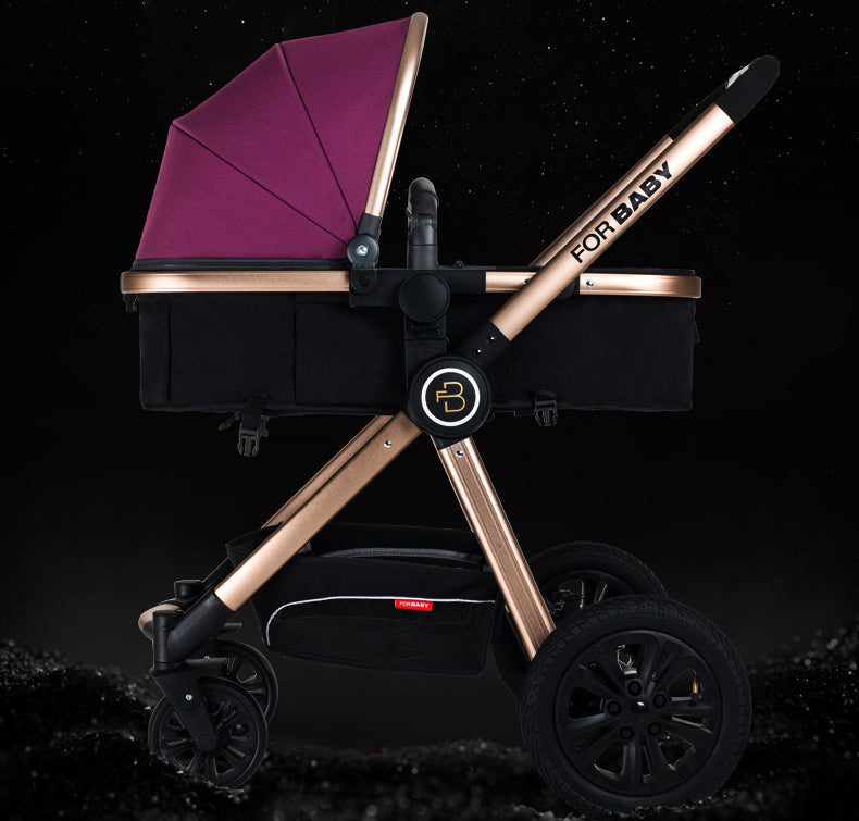 For Baby Brand Luxury 3-in-1 Baby Stroller With Baby Carriage