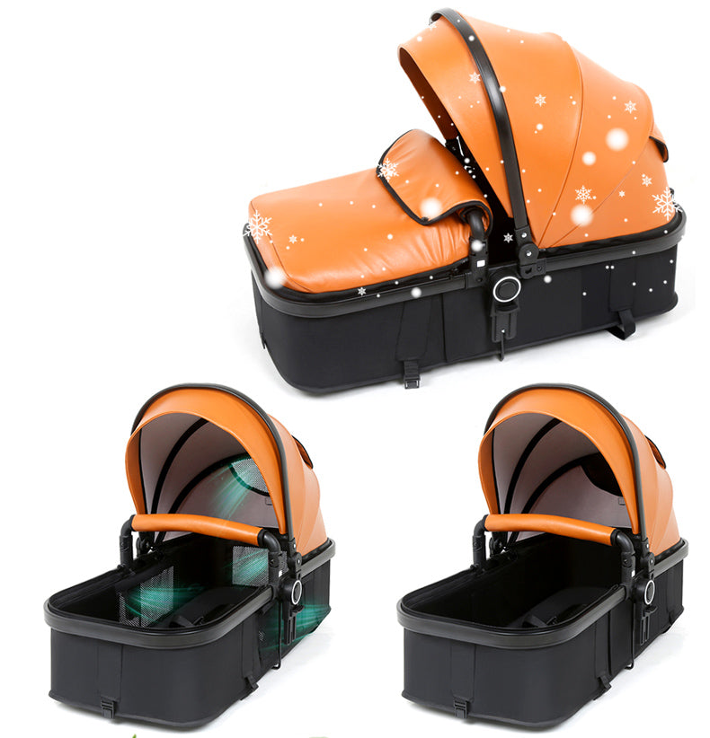 Belecoo Luxury 3 in 1 Baby Stroller With Bassinet And Car Seat Baby Carriage Pram With Capsule
