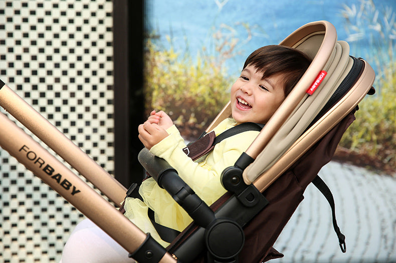 For Baby Brand Luxury 3-in-1 Baby Stroller With Baby Carriage