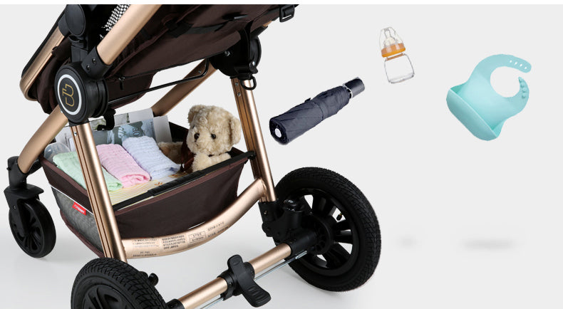 For Baby Brand Luxury 3-in-1 Baby Stroller With Baby Carriage