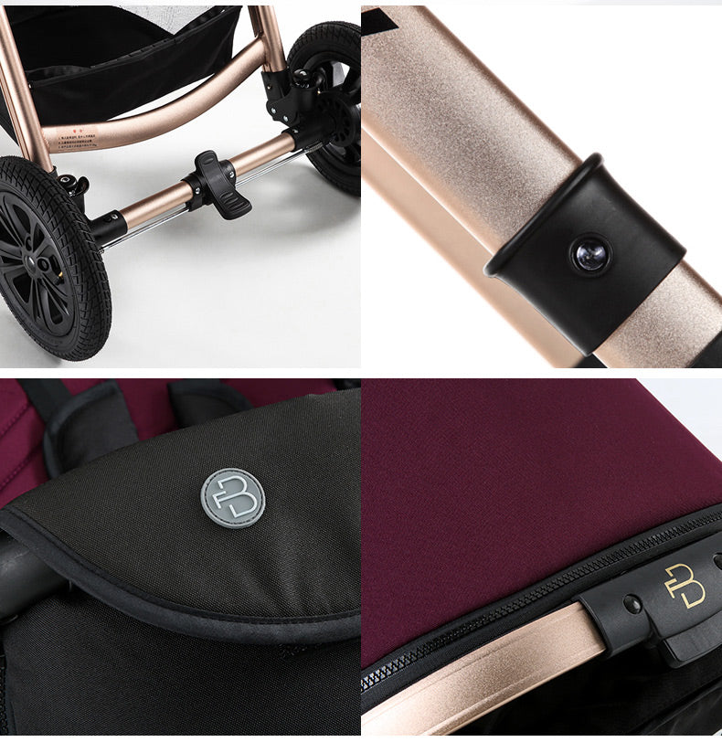 For Baby Brand Luxury 3-in-1 Baby Stroller With Baby Carriage