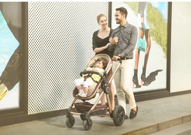For Baby Brand Luxury 3-in-1 Baby Stroller With Baby Carriage