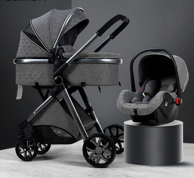 Bolina Lightweight 3 in 1 Luxury Baby Stroller With Car Seat