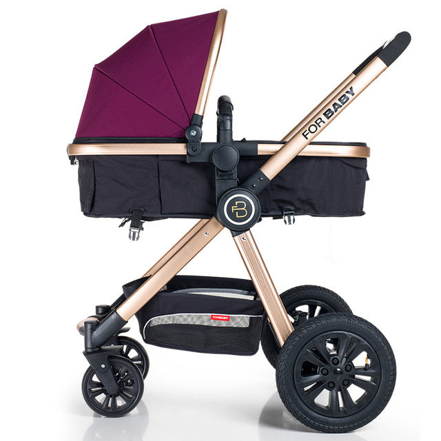 For Baby Brand Luxury 3-in-1 Baby Stroller With Baby Carriage