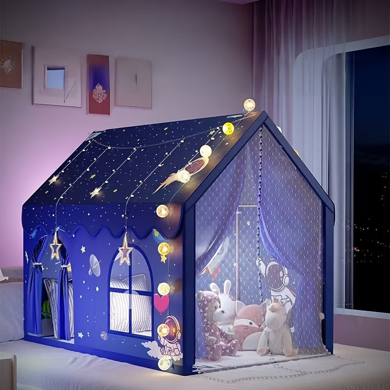 Kids' Mushroom House Play Tent - Large Extended Version with Two Doors & Window for Indoor & Outdoor Play