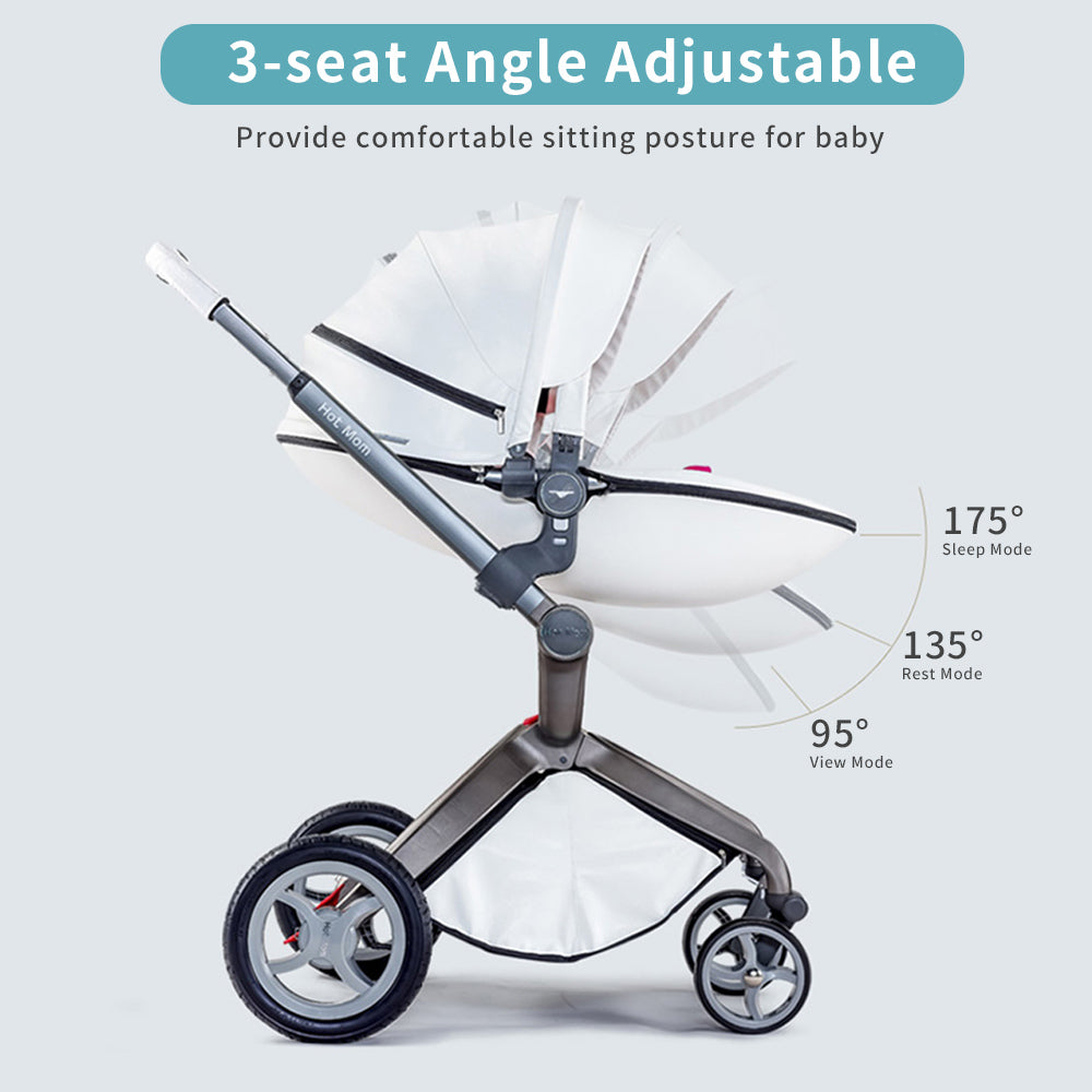 Hot Mom High Landscape 3 in 1 Baby Pushchair Stroller With Car Seat