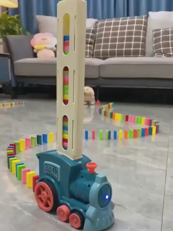 Rainbow Domino Set - Vibrant Building Blocks - Creative Stacking Board Game