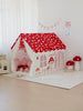 Kids' Mushroom House Play Tent - Large Extended Version with Two Doors & Window for Indoor & Outdoor Play