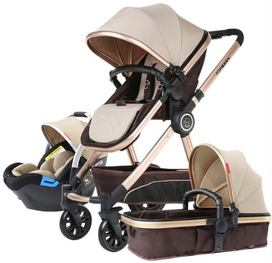 For Baby Brand Luxury 3-in-1 Baby Stroller With Baby Carriage
