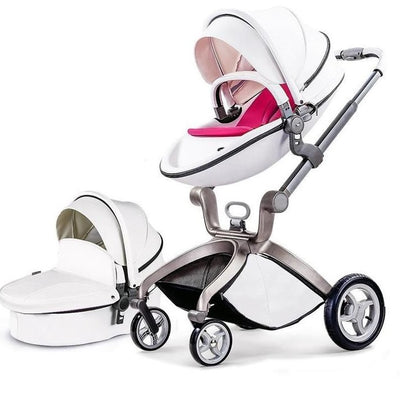 Système de voyage et bassinette pour bébé en cuir de marque Hot Mom